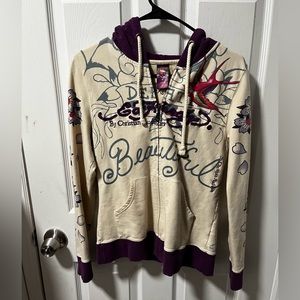 purple ed hardy hoodie